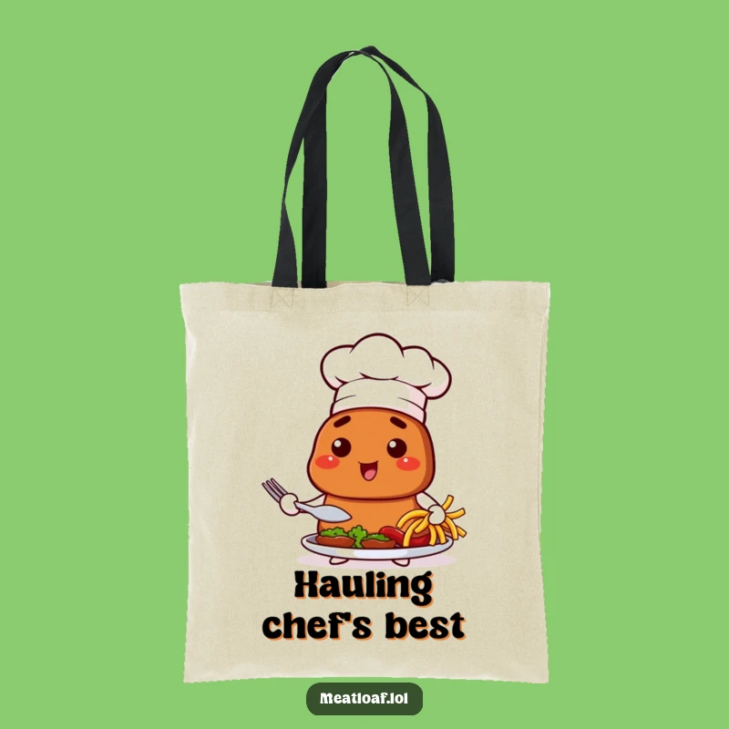 Funny Chef Meatloaf Tote Bag: Carry Your Culinary Creations with Humorous Style